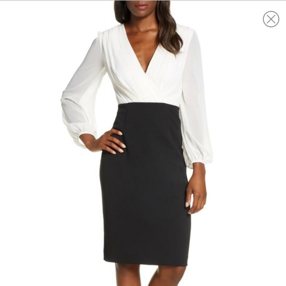 Harper Rose Dress. Long Sleeve. Mock 2-Piece Dress. NWT